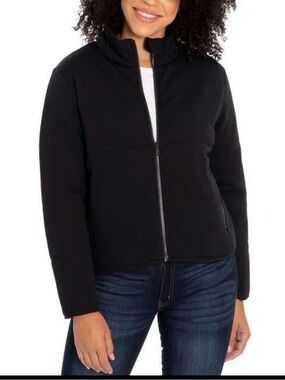 NWOT Three Dots Black Women's Puffer Jacket